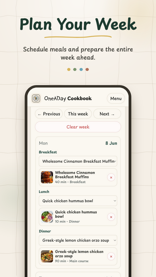 Import any recipe by pasting a link
